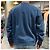 Isabel Marant Sweatshirt en velours avec logo MIKO Bleu ardoise - vue 5