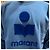 Isabel Marant Sweatshirt en velours avec logo MIKO Bleu ardoise - vue 6