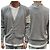 Thom Browne Merinowoll-Cardigan mit diagonalen Streifen in Hellgrau Braun