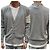 Thom Browne Merinowoll-Cardigan mit diagonalen Streifen in Hellgrau Braun - Ansicht 10