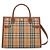 Burberry Mittelgroße Vintage-Check-Zwei-Handtasche Braun - Ansicht 5