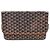 Goyard Clutch Saint Marie GM Nero Tan Marrone