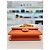 Chanel Bolsa tote pequena cruzada gradiente Caviar Sunset Laranja - vista 7