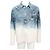Louis Vuitton Gradient-Jeansjacke Blau