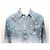 Louis Vuitton Gradient-Jeansjacke Blau - Ansicht 2