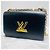 Louis Vuitton Borsa a Spalla Epi Oro Twist MM Nero - vista 8