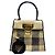 Salvatore Ferragamo Ikonische Raffia Gancini Schultertasche Braun