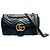 Gucci Borsa a spalla GG Marmont matelassé con catena Nero