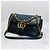 Gucci Borsa a spalla GG Marmont matelassé con catena Nero - vista 2