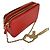 Borsa a tracolla Prada Diagram Saffiano con catena dorata a forma di triangolo - vista 3