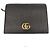 Gucci Billetera bi-fold de cuero GG Marmont Negro