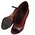 Louis Vuitton Pumps in suede bordeaux Multicolore - vista 3