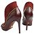 Louis Vuitton Pumps in suede bordeaux Multicolore - vista 4