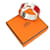 Hermès Bracciale Argento Click-Clack Rosso Bianco  - vista 6