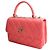Trendy CC Chanel Borsa tote e crossbody piccola CC neon corallo alla moda Rosa - vista 2