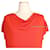Louis Vuitton Top de seda drapeada naranja  - vista 6