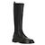 Thom Browne Botas Chelsea altas de grano de guijarro Negro - vista 5