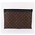 Louis Vuitton Borsa Clutch GM Monogram Discovery Marrone - vista 11