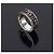 Gucci Anello Doppio in Argento GG Marmont Nero - vista 8