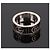 Gucci Anello Doppio in Argento GG Marmont Nero - vista 9