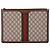 Gucci Grande Clutch Bag GG Canvas Ophidia Marrone