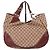 Gucci Große Schultertasche GG Jacquard Mit Interlocking Braun