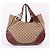 Gucci Große Schultertasche GG Jacquard Mit Interlocking Braun - Ansicht 9
