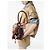 Miu Miu Canvas-Leder-Tasche Braun - Ansicht 6