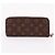 Louis Vuitton Monogramm Clemence Damen Langbörse Braun - Ansicht 4