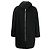 Givenchy Cappotto con cappuccio con logo Nero - vista 3
