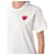 Comme Des Garcons Kurzarm-T-Shirt mit Strass-Herz-Patch AX Weiß - Ansicht 6