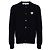 Comme Des Garcons Cardigan in lana con distintivo a forma di cuore dorato AX - vista 4