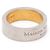 Maison Martin Margiela Engraved Logo Band Ring Silvery