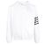 Thom Browne Chaqueta con capucha diagonal a rayas Primavera/Verano Blanco - vista 4