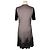 Alexander Mcqueen Beige-schwarzes Netzspitzenkleid mit Samtbesatz Braun - Ansicht 4