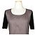 Alexander Mcqueen Beige-schwarzes Netzspitzenkleid mit Samtbesatz Braun - Ansicht 6