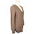 Chloé Strickjacke aus Wolle mit Cut-Out-Details Melange Beige Braun - Ansicht 2