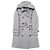 Burberry Abrigo Trench Balmoral de Tafetán con Capucha Brit FR Corea Plata