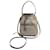 Prada Borsa a secchiello piccola in jacquard con logo Marrone