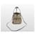Prada Borsa a secchiello piccola in jacquard con logo Marrone - vista 3