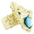 Gucci Anello leone in ottone D'oro  - vista 1