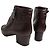 Chanel Botines de cuero marrón Castaño - vista 4