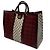Gucci Borsa Tote Grande Ophidia Bordeaux Nero - vista 10