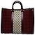 Gucci Borsa Tote Grande Ophidia Bordeaux Nero - vista 2