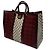 Gucci Borsa Tote Grande Ophidia Bordeaux Nero - vista 4