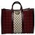 Gucci Borsa Tote Grande Ophidia Bordeaux Nero - vista 5