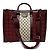 Gucci Borsa Tote Grande Ophidia Bordeaux Nero - vista 6
