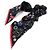 Chanel Scrunchie per capelli in seta nera con motivo logo CC Nero - vista 2