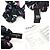 Chanel Scrunchie per capelli in seta nera con motivo logo CC Nero - vista 8