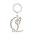 Portachiavi CL Logo Strass Christian Louboutin Argento